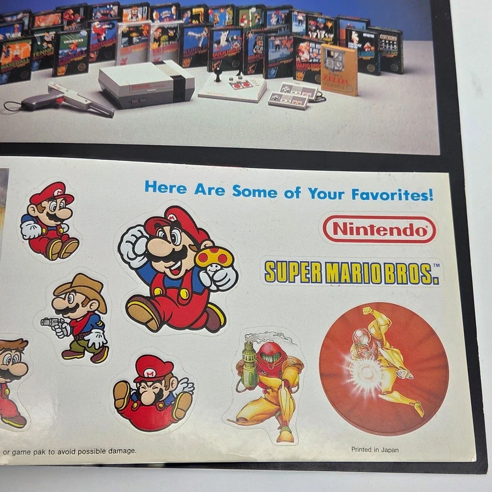 Nintendo stickers features